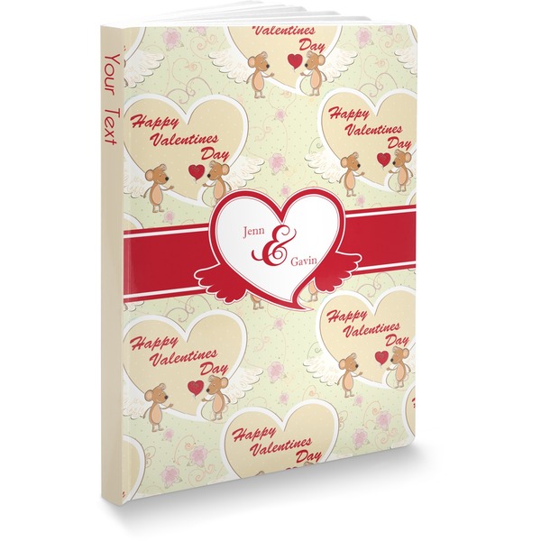 Custom Mouse Love Softbound Notebook - 5.75" x 8" (Personalized)