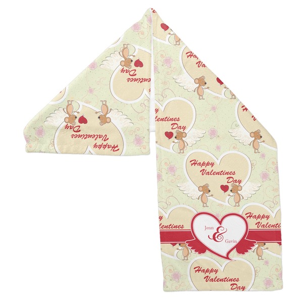 Mouse Love Sports Towel Folded - Both Sides Showing