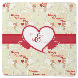 Mouse Love Square Rubber Backed Coaster (Personalized)