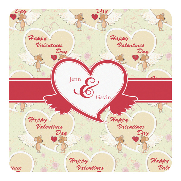 Custom Mouse Love Square Decal - Small (Personalized)