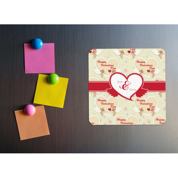 Mouse Love Square Fridge Magnet - LIFESTYLE