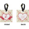 Mouse Love Square Luggage Tag (Front + Back)