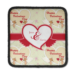 Mouse Love Iron On Square Patch w/ Couple's Names