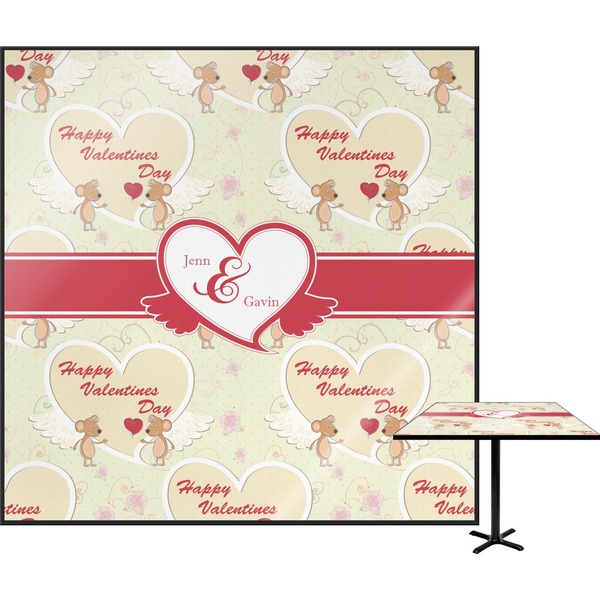 Custom Mouse Love Square Table Top - 30" (Personalized)