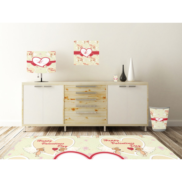 Mouse Love Square Wall Decal Wooden Desk