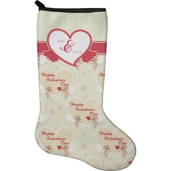 Custom Mouse Love Holiday Stocking - Neoprene (Personalized)