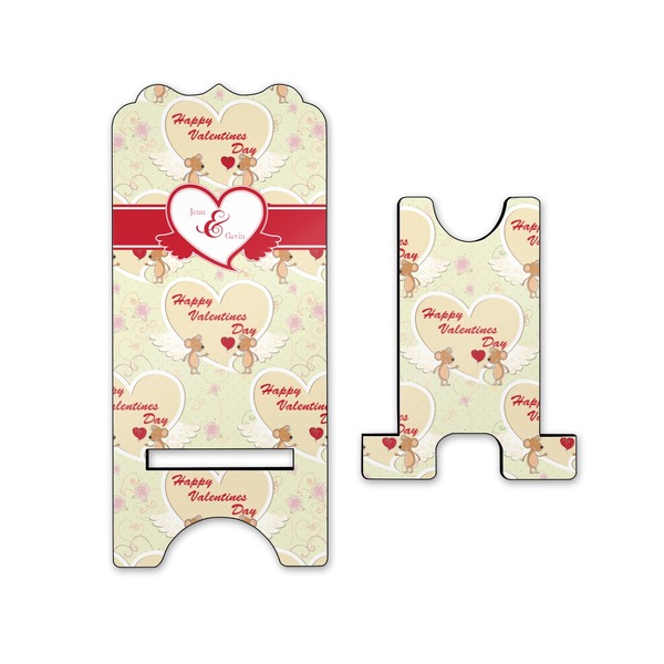 Mouse Love Stylized Phone Stand - Front & Back - Small