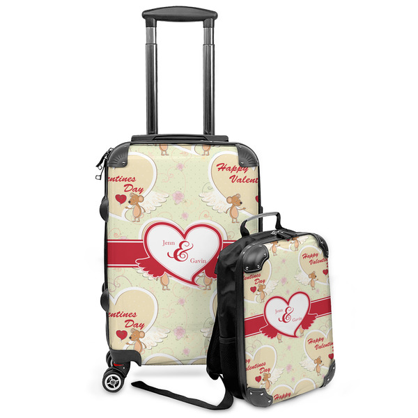 Custom Mouse Love Kids 2-Piece Luggage Set - Suitcase & Backpack (Personalized)