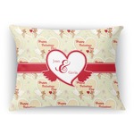 Mouse Love Rectangular Throw Pillow Case - 12"x18" (Personalized)