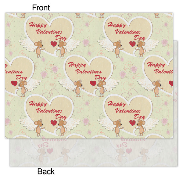 Mouse Love Tissue Paper - Lightweight - Medium - Front & Back