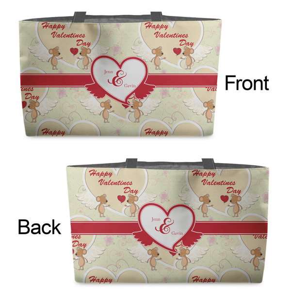 Mouse Love Tote w/Black Handles - Front & Back Views