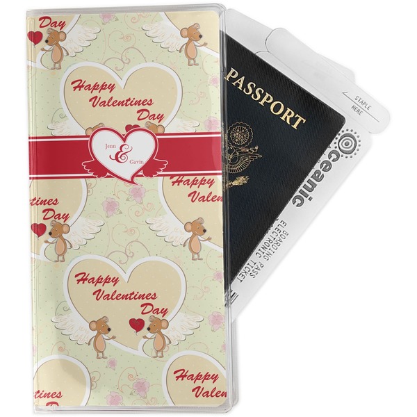 Custom Mouse Love Travel Document Holder