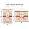 Mouse Love Wall Hanging Tapestries - Parent/Sizing