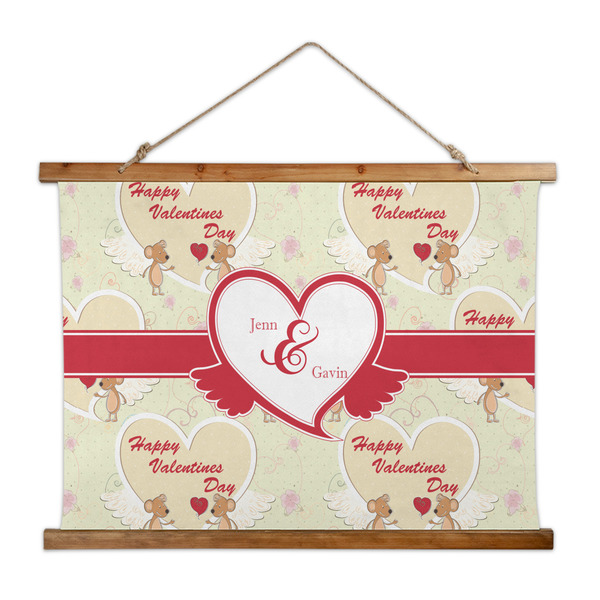 Custom Mouse Love Wall Hanging Tapestry - Wide (Personalized)
