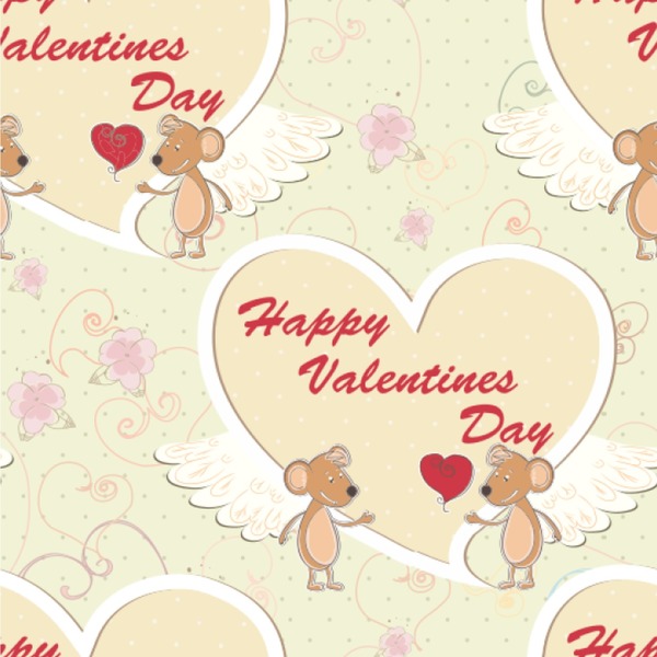 Custom Mouse Love Wallpaper & Surface Covering (Peel & Stick 24"x 24" Sample)