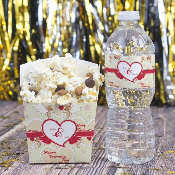 Mouse Love Water Bottle Label - w/ Favor Box