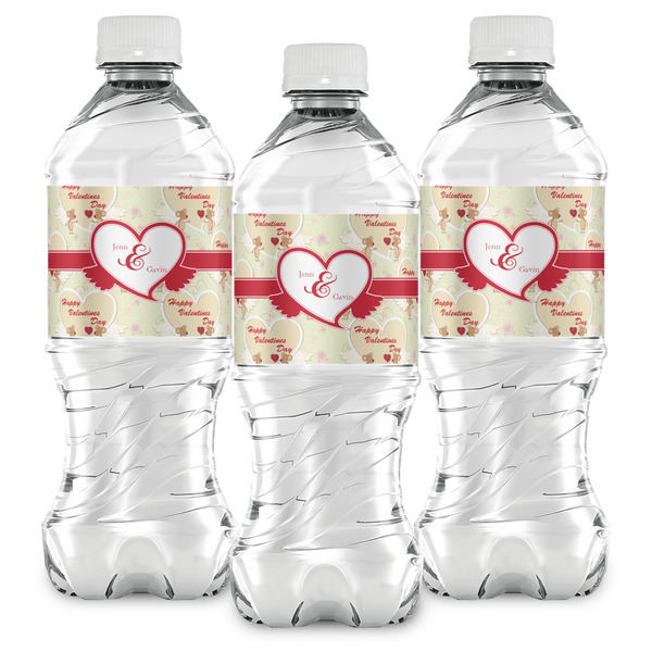 Mouse Love Water Bottle Labels - Front View