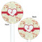 Mouse Love White Plastic 5.5" Stir Stick - Double Sided - Round - Front & Back