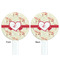 Mouse Love White Plastic 7" Stir Stick - Double Sided - Round - Front & Back