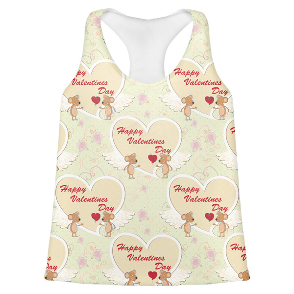 Custom Mouse Love Womens Racerback Tank Top - X Large