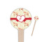 Mouse Love Wooden 4" Food Pick - Round - Closeup