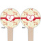 Mouse Love Wooden 4" Food Pick - Round - Double Sided - Front & Back