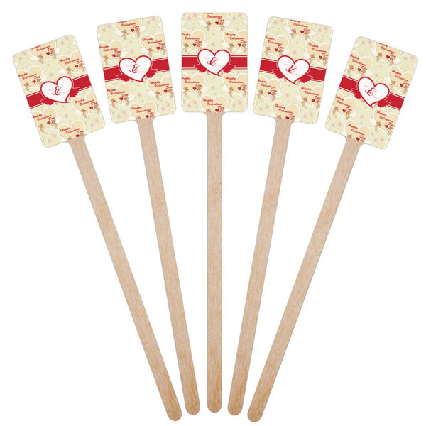 Mouse Love Wooden 6.25" Stir Stick - Rectangular - Fan View