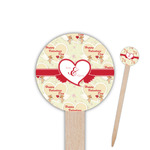 Mouse Love Round Wooden Food Picks (Personalized)