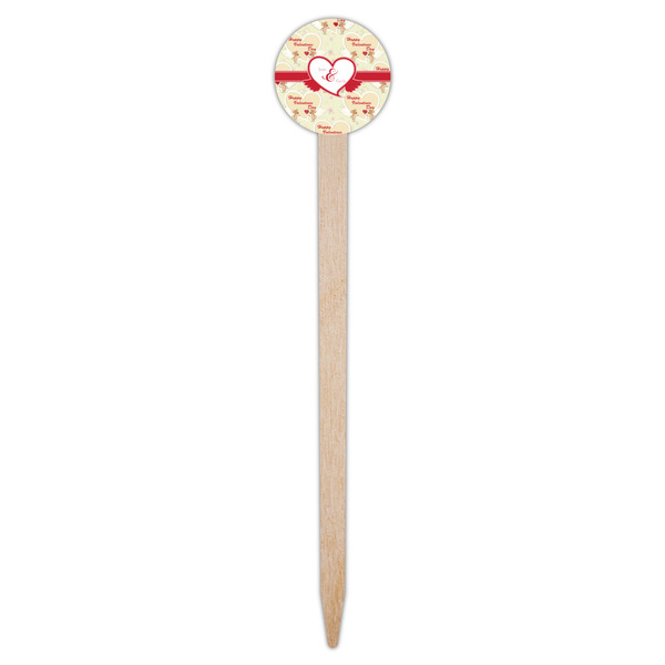 Mouse Love Wooden 6" Food Pick - Round - Single Pick