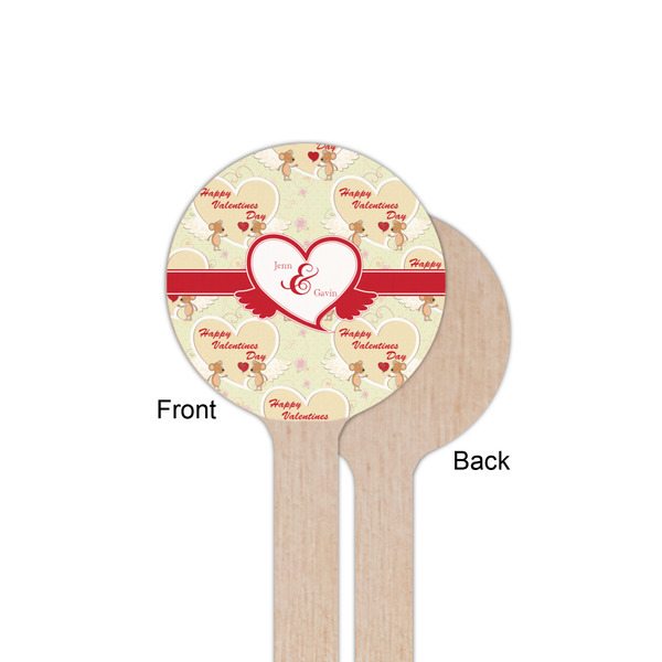 Mouse Love Wooden 6" Stir Stick - Round - Single Sided - Front & Back