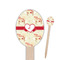 Mouse Love Wooden Food Pick - Oval - Closeup