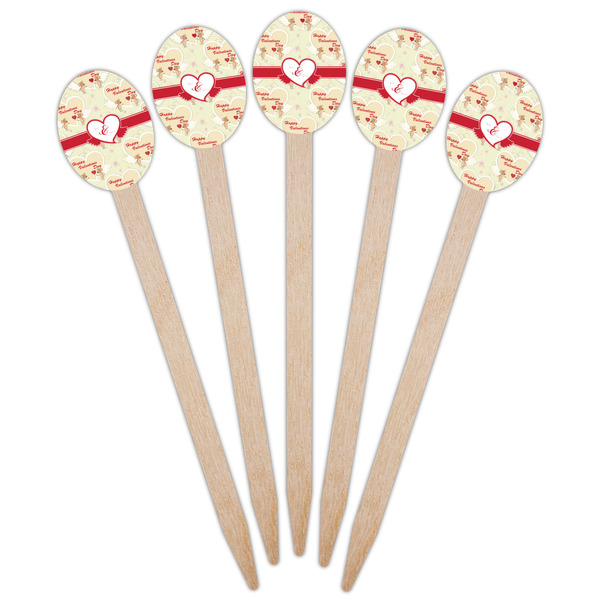 Mouse Love Wooden Food Pick - Oval - Fan View