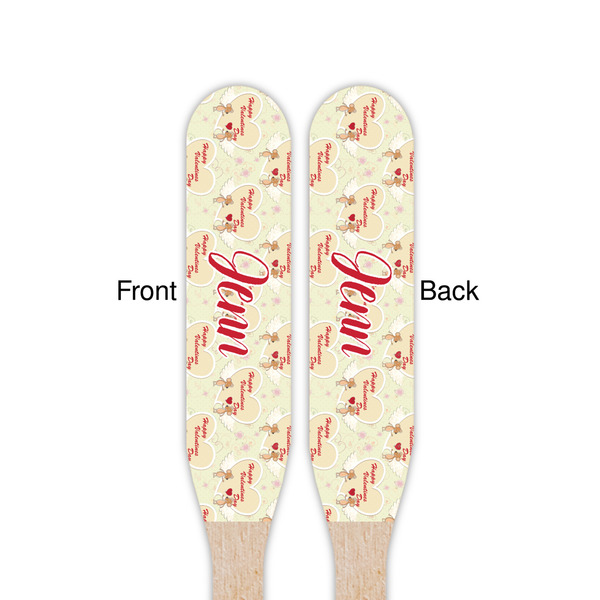 Mouse Love Wooden Food Pick - Paddle - Double Sided - Front & Back