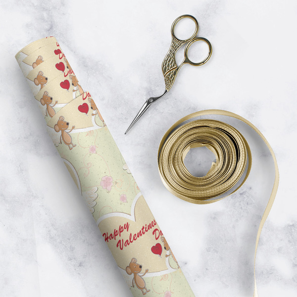 Mouse Love Wrapping Paper Roll - Matte - In Context
