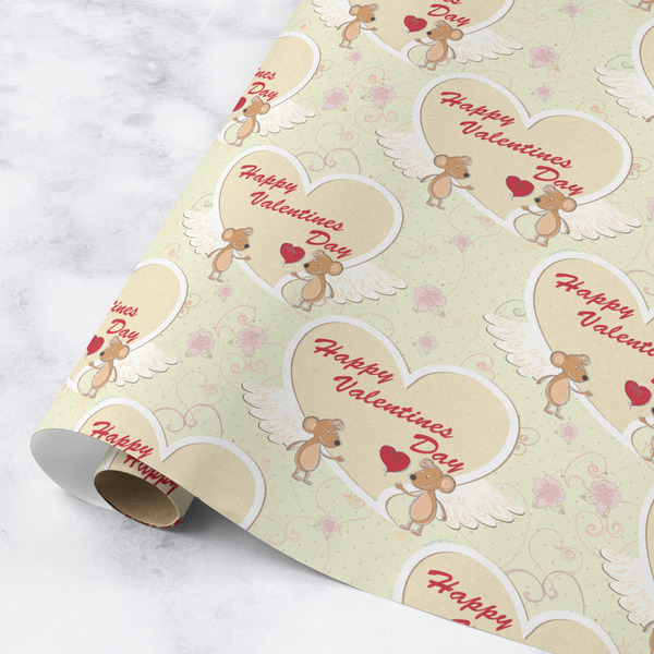 Custom Mouse Love Wrapping Paper Roll - Medium - Matte