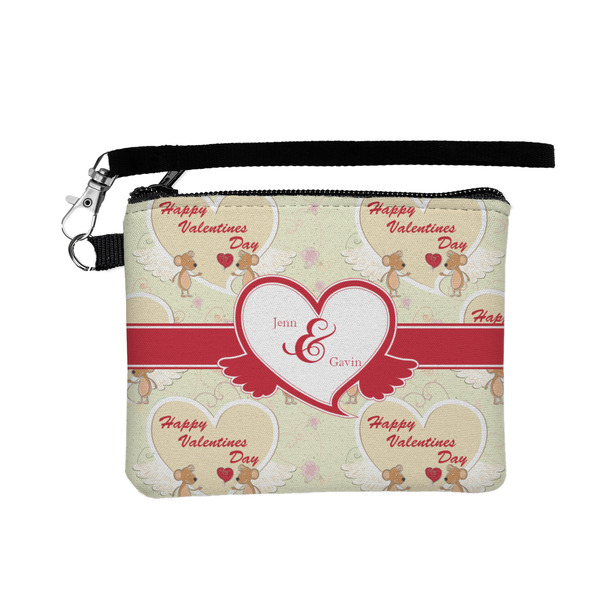 Custom Mouse Love Wristlet ID Case w/ Couple's Names