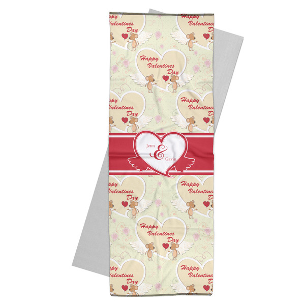 Custom Mouse Love Yoga Mat Towel (Personalized)