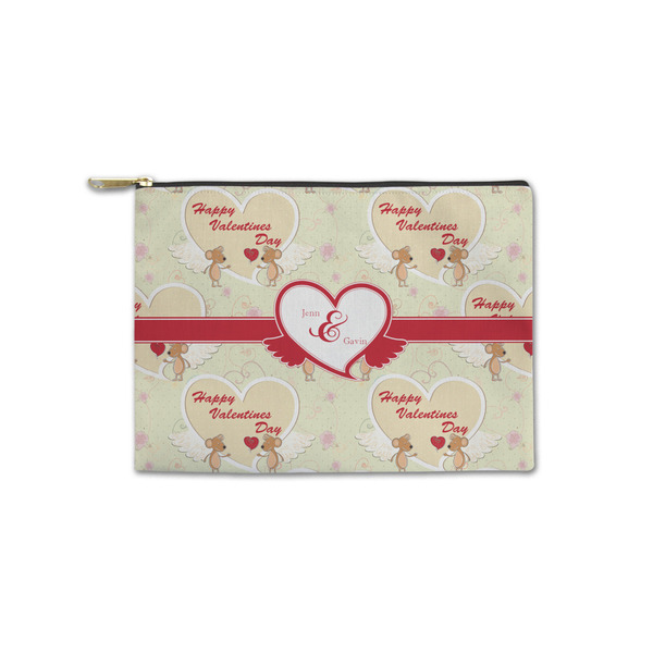 Custom Mouse Love Zipper Pouch - Small - 8.5"x6" (Personalized)