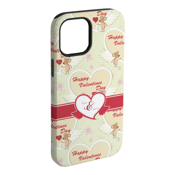 Custom Mouse Love iPhone Case - Rubber Lined - iPhone 15 Pro Max (Personalized)