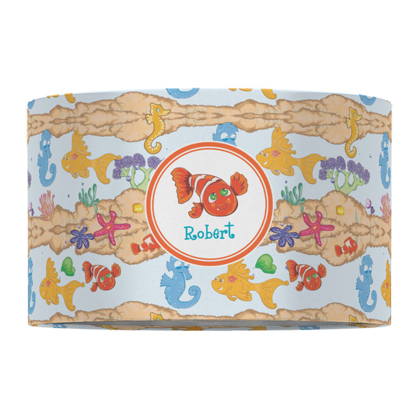 Under the Sea 12" Drum Lampshade - FRONT (Fabric)