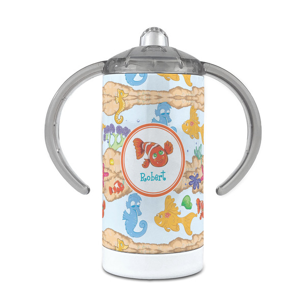 Custom Under the Sea 12 oz Stainless Steel Sippy Cup (Personalized)