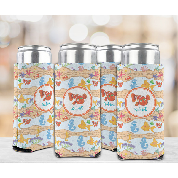 Under the Sea 12oz Tall Can Sleeve - Set of 4 - LIFESTYLE