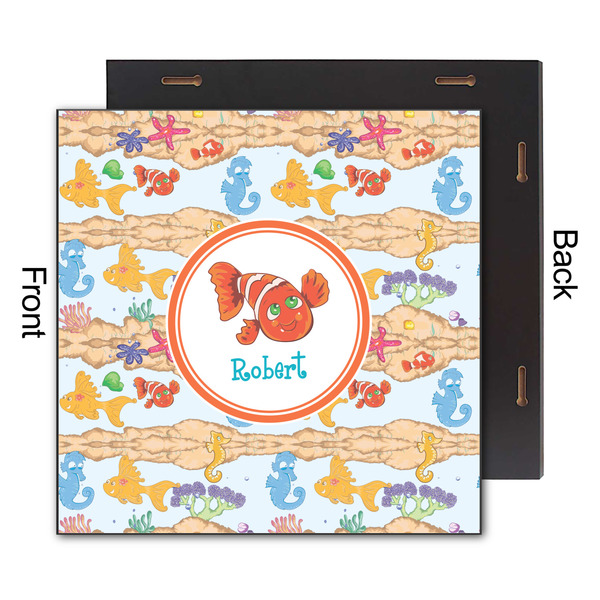 Under the Sea 12x12 Wood Print - Front & Back View