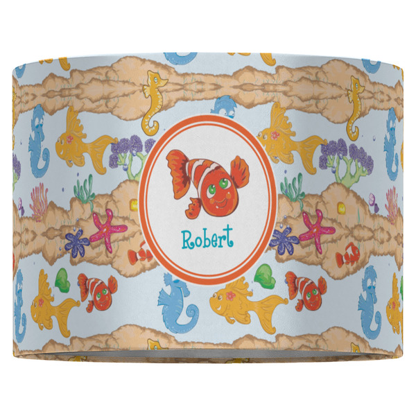 Under the Sea 16" Drum Lampshade - FRONT (Fabric)