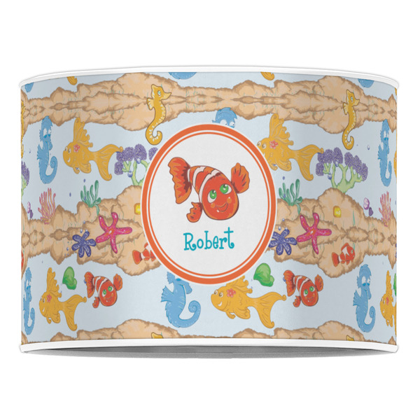 Under the Sea 16" Drum Lampshade - FRONT (Poly Film)