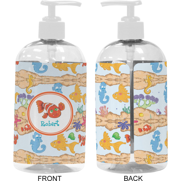 Under the Sea 16 oz Plastic Liquid Dispenser- Approval- White