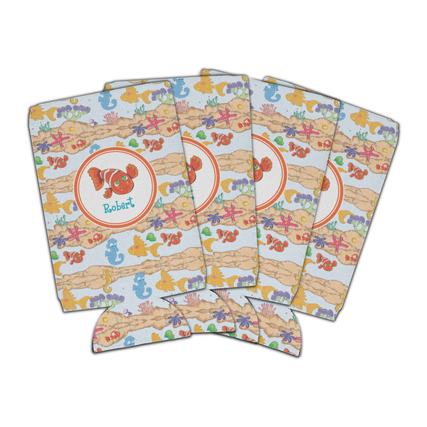 Custom Under the Sea Can Cooler (16 oz) - Set of 4 (Personalized)