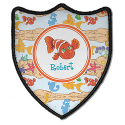 Under the Sea Iron On Shield Patch B w/ Name or Text