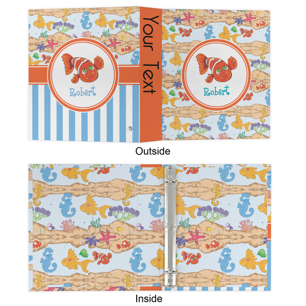Under the Sea 3 Ring Binders - Full Wrap - 1" - APPROVAL