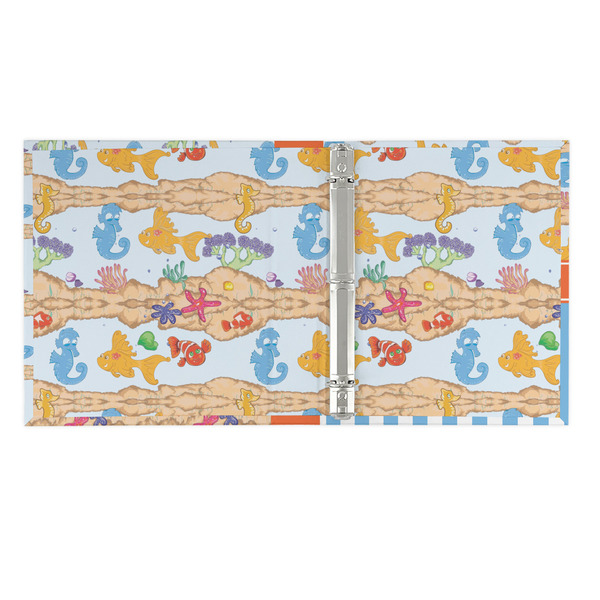 Under the Sea 3 Ring Binders - Full Wrap - 1" - OPEN INSIDE